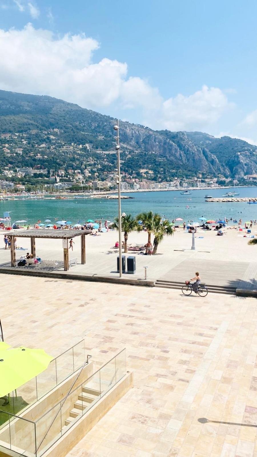 Ferienwohnung Les Rivages 2P Terrasse Parking Menton Exterior foto